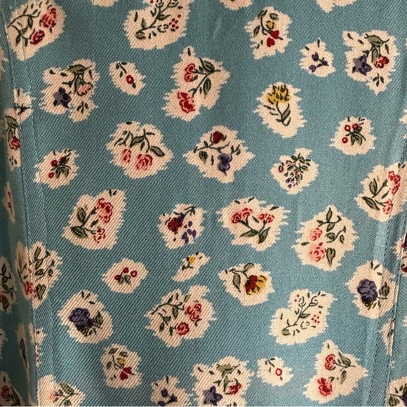 LITTLE PHOOL Sz XL Mini Dress Floral Buttoned Made in India 100% Rayon NEW - Picture 5 of 14